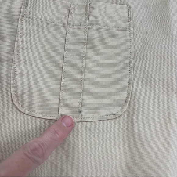 VTG Columbia Women's Cargo Shorts Tan Gorpcore Granola Girl Outdoor Soft Utility - Picture 8 of 10